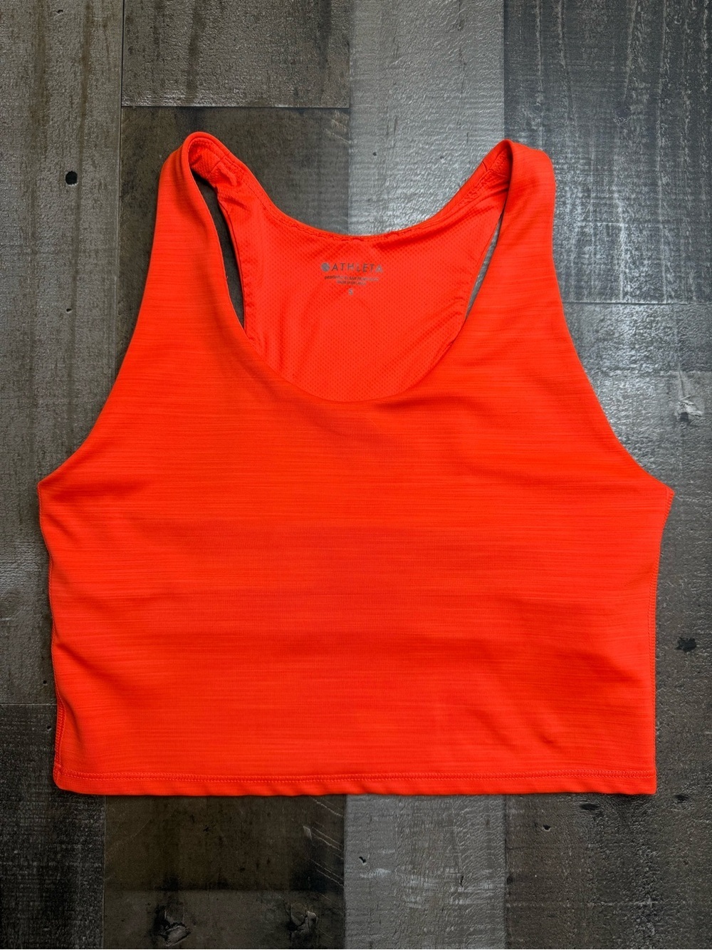 Athleta Orange Performance Tank Top size Small